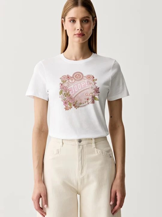 Zdjęcie produktu Joop! T-shirt damski bawełniany biały