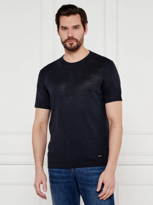Zdjęcie produktu Joop! T-shirt Marosor | Modern fit | z dodatkiem lnu granatowy