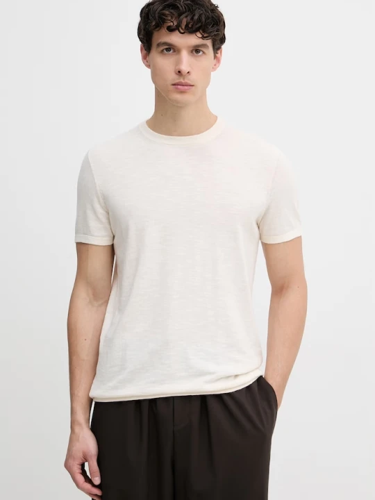Zdjęcie produktu Joop! t-shirt męski bawełniany beżowy