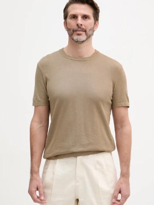 Zdjęcie produktu Joop! t-shirt męski bawełniany beżowy