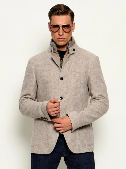 Zdjęcie produktu Joop! Wełniana kurtka 2w1 Hectar | Slim Fit beżowy