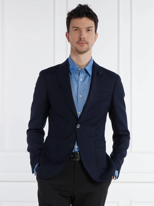 Zdjęcie produktu Joop! Wełniana marynarka 17 JB-47Hoverest | Slim Fit granatowy