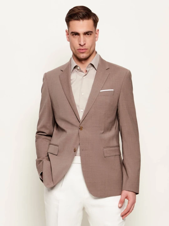 Zdjęcie produktu Joop! Wełniana marynarka Herby | Slim Fit beżowy