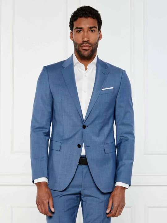 Zdjęcie produktu Joop! Wełniana marynarka Herby | Slim Fit niebieski