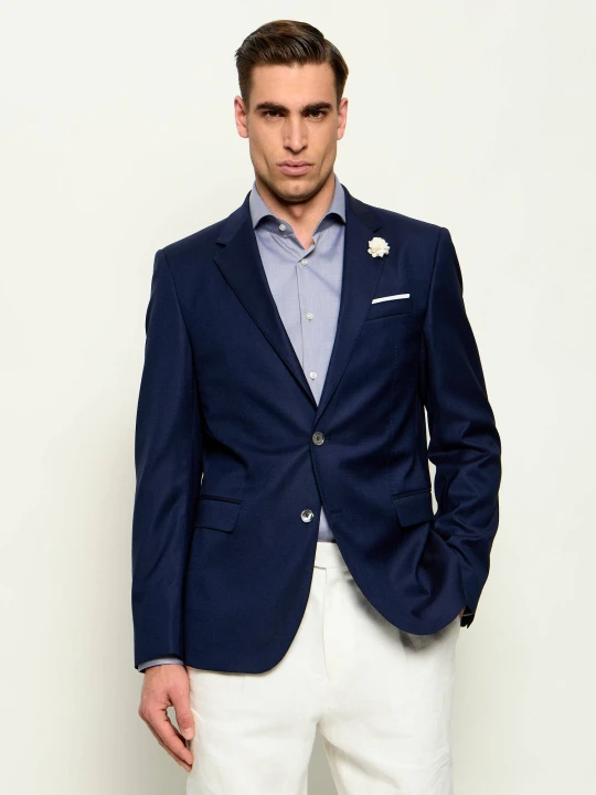 Zdjęcie produktu Joop! Wełniana marynarka WeddingHerby | Slim Fit granatowy