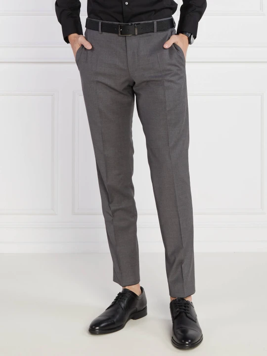 Zdjęcie produktu Joop! Wełniane spodnie 02 BLAYR | Slim Fit grafitowy