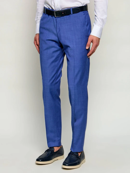 Zdjęcie produktu Joop! Wełniane spodnie Blayr | Slim Fit niebieski