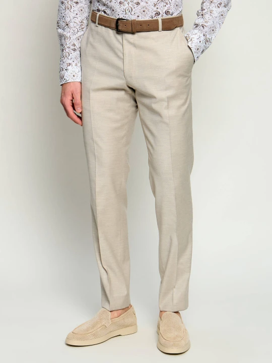 Zdjęcie produktu Joop! Wełniane spodnie Blayr | Slim Fit beżowy