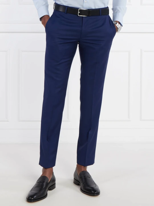Zdjęcie produktu Joop! Wełniane spodnie Blayr | Slim Fit granatowy