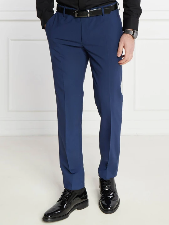 Zdjęcie produktu Joop! Wełniane spodnie Blayr | Slim Fit niebieski