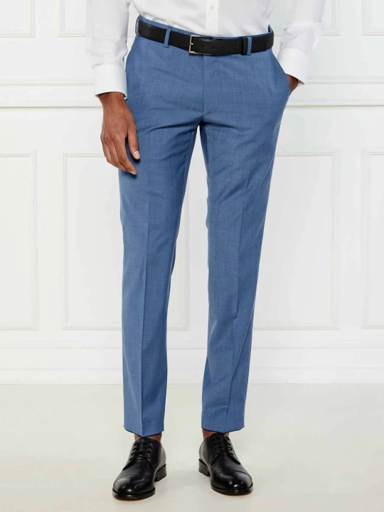 Zdjęcie produktu Joop! Wełniane spodnie Blayr-STR12 | Slim Fit niebieski