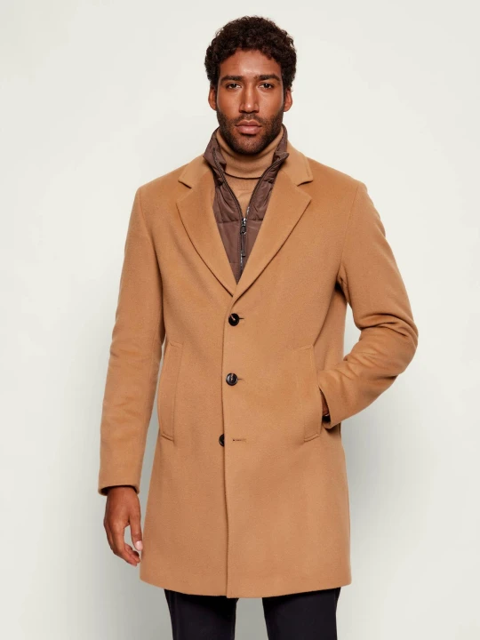 Zdjęcie produktu Joop! Wełniany płaszcz 2w1 Morris camel