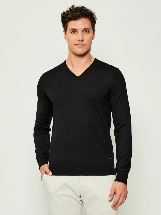 Zdjęcie produktu Joop! Wełniany sweter 17 JK-02Damien | Regular Fit czarny