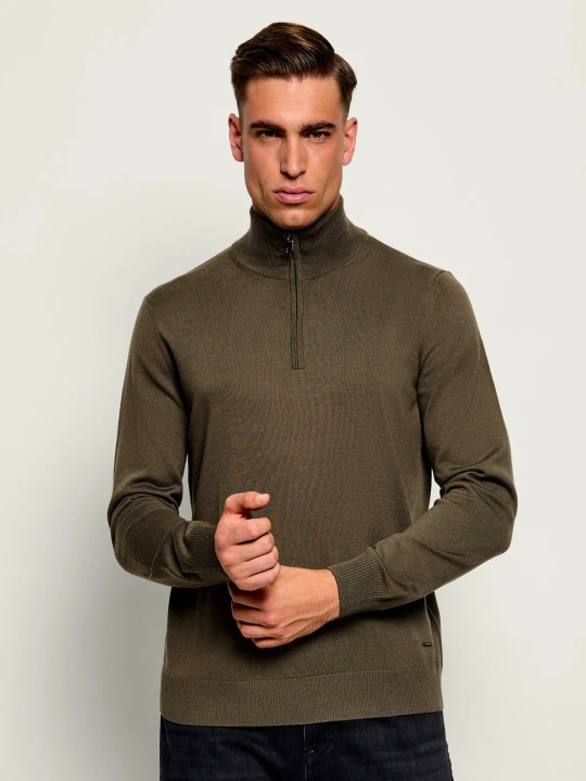 Zdjęcie produktu Joop! Wełniany sweter Dario | Regular Fit oliwkowy