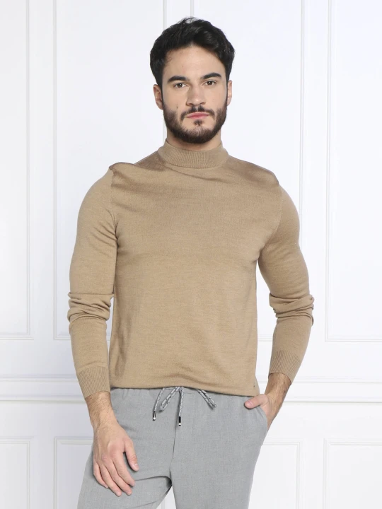 Zdjęcie produktu Joop! Wełniany sweter Davide | Regular Fit beżowy