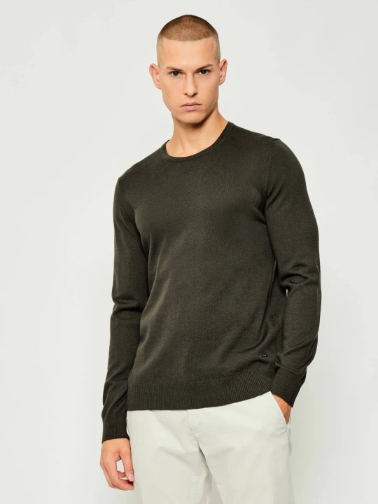 Zdjęcie produktu Joop! Wełniany sweter Denny | Modern fit oliwkowy