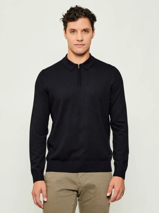 Zdjęcie produktu Joop! Wełniany sweter Dondor | Modern fit granatowy