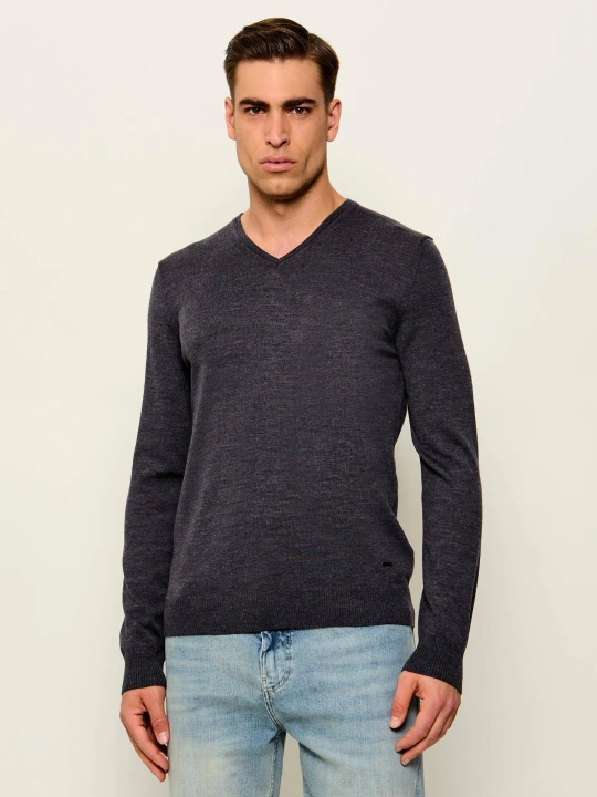 Zdjęcie produktu Joop! Wełniany sweter JK-02Damien | Regular Fit grafitowy