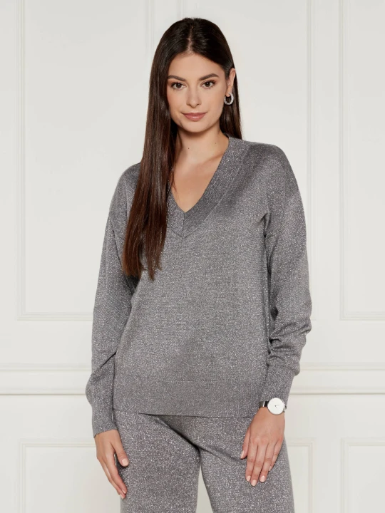 Zdjęcie produktu Joop! Wełniany sweter | Loose fit szary