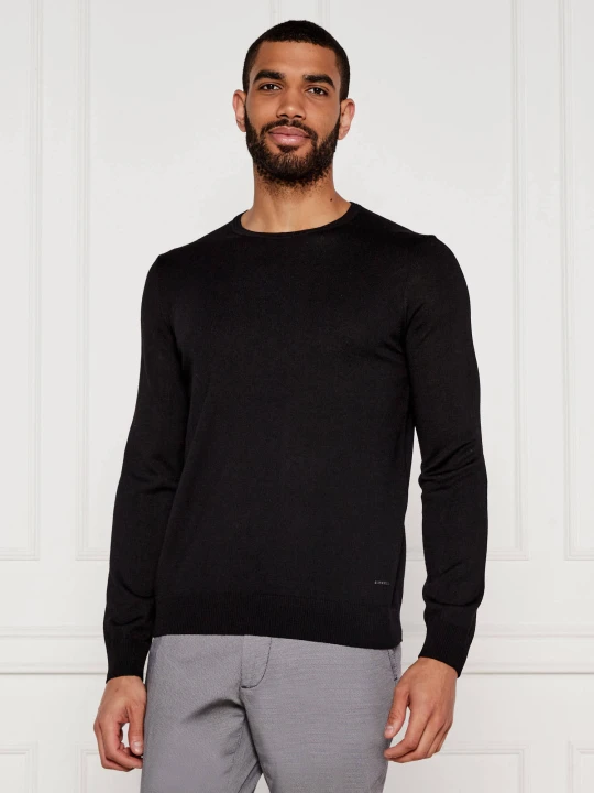 Zdjęcie produktu Joop! Wełniany sweter | Regular Fit czarny