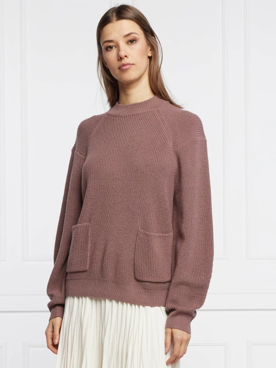 Zdjęcie produktu Joop! Wełniany sweter | Relaxed fit lawendowy