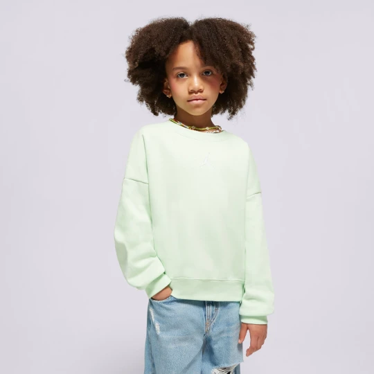 Zdjęcie produktu Jordan Bluza Icon Play Oversized Crew Girl zielony