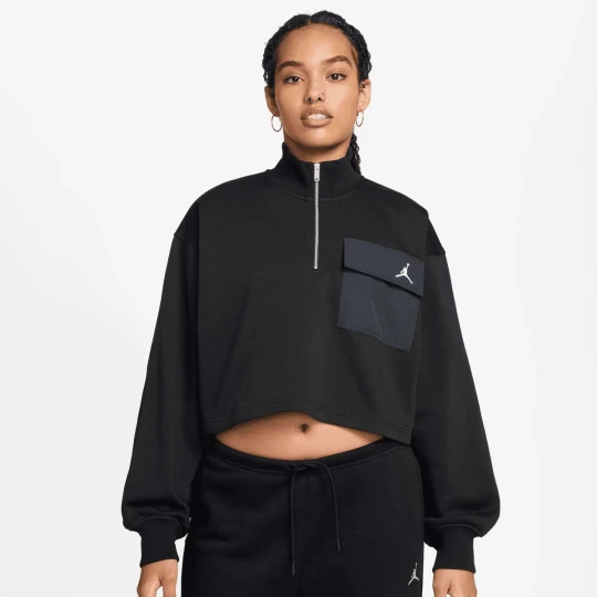 Zdjęcie produktu Brooklyn Fleece French Terry Quarter Zip Hike Mike Jordan czarny