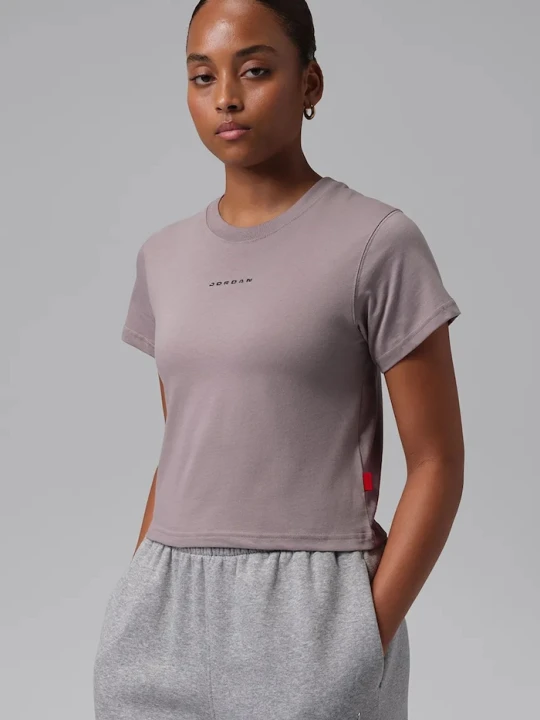 Zdjęcie produktu Jordan T-shirt damski bawełniany fioletowy