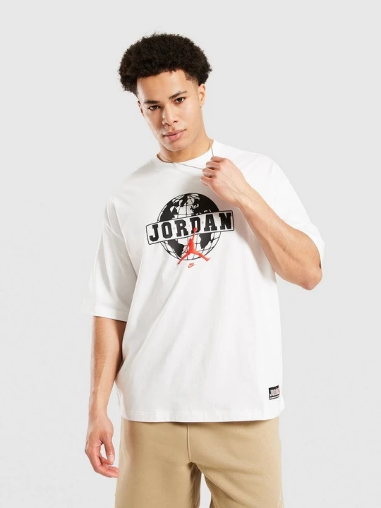Zdjęcie produktu Jordan T-Shirt M J Globe Gfx Ovsz Ss Crew biały