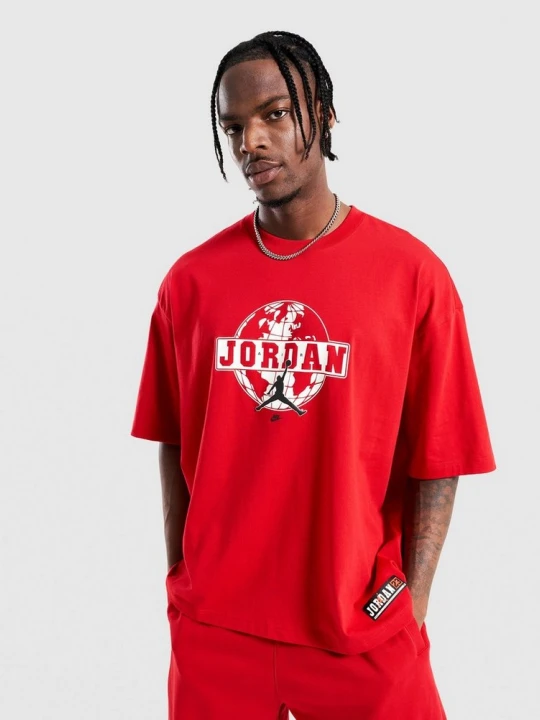 Zdjęcie produktu Jordan T-Shirt J Globe Gfx Ovsz Ss Crew czerwony