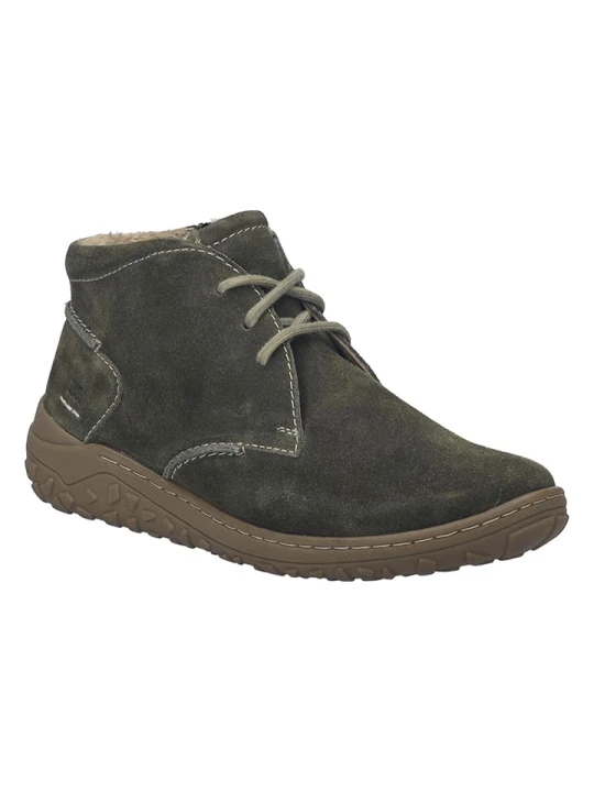 Zdjęcie produktu Josef Seibel Skórzane botki "Ruby 01" w kolorze khaki do kostki rozmiar: 42