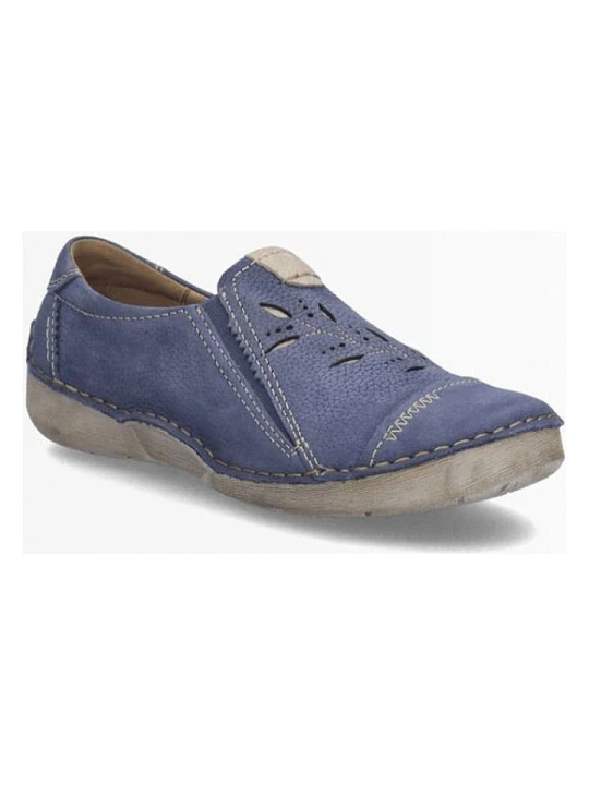 Zdjęcie produktu Josef Seibel Skórzane slippersy w kolorze niebieskim rozmiar: 40