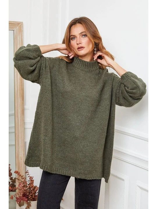 Zdjęcie produktu Joséfine Sweter "Ladem" w kolorze khaki rozmiar: M
