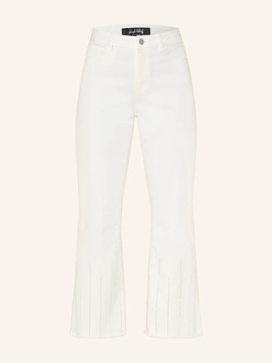Zdjęcie produktu Joseph Ribkoff Jeansy Cropped Z Ozdobnymi Kamykami weiss 12 WEISS