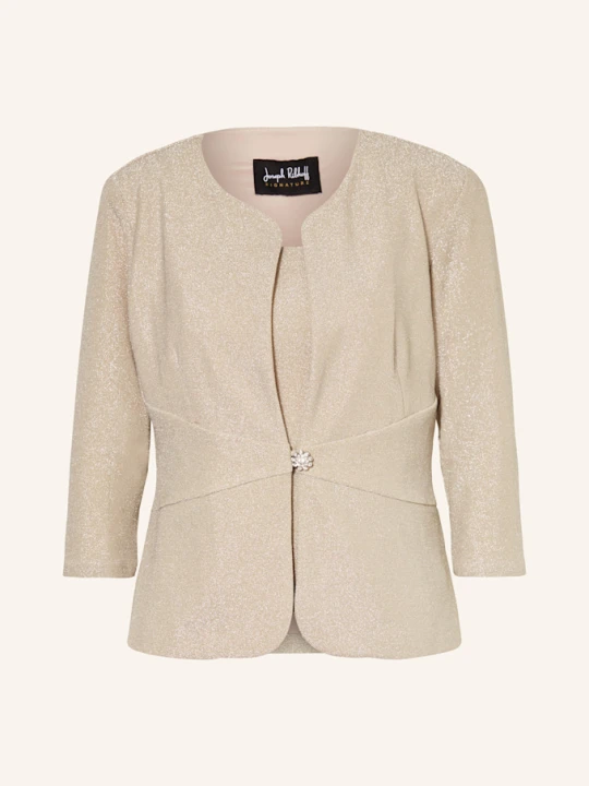 Zdjęcie produktu Joseph Ribkoff Signature Zestaw: Blezer I Top Z Ozdobnymi Kamykami beige