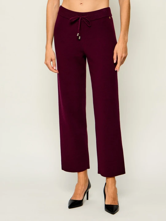 Zdjęcie produktu Joseph Ribkoff Spodnie dzianinowe | Relaxed fit bordowy