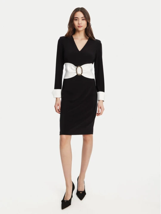 Zdjęcie produktu Joseph Ribkoff Sukienka koktajlowa 253768 Czarny Slim Fit