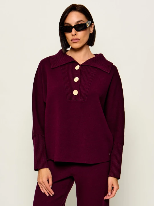 Zdjęcie produktu Joseph Ribkoff Sweter | Loose fit bordowy