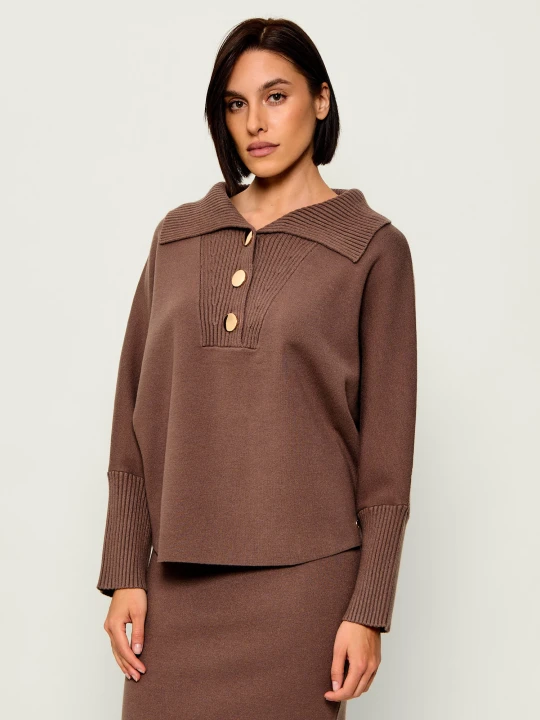 Zdjęcie produktu Joseph Ribkoff Sweter | Loose fit brązowy