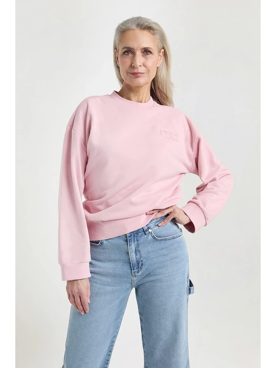 Zdjęcie produktu Josephine & Co Bluza "Jannes" w kolorze jasnoróżowym rozmiar: L
