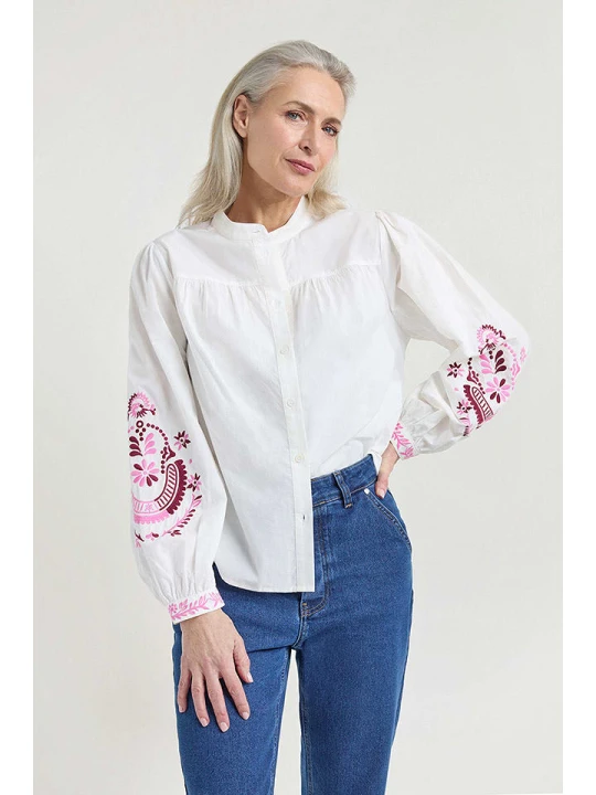 Zdjęcie produktu Josephine & Co Bluzka "Joris" w kolorze białym rozmiar: 38