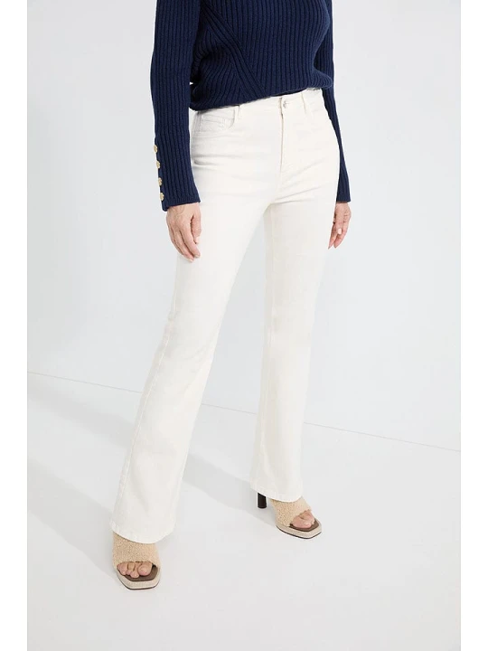 Zdjęcie produktu Josephine & Co Dżinsy "Alessandro" - Slim fit - w kolorze kremowym rozmiar: 36