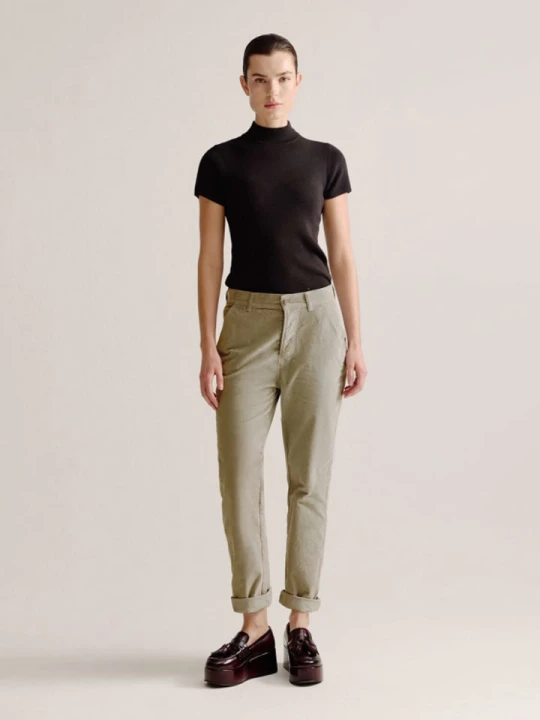 Zdjęcie produktu Josephine & Co Dżinsy "Leyla" - Regular fit - w kolorze oliwkowym rozmiar: 40