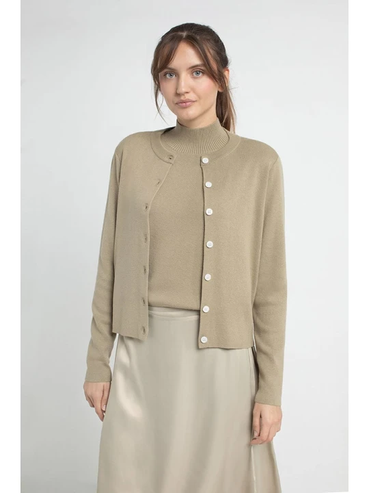 Zdjęcie produktu Josephine & Co Kardigan "Jace" w kolorze khaki rozmiar: XL