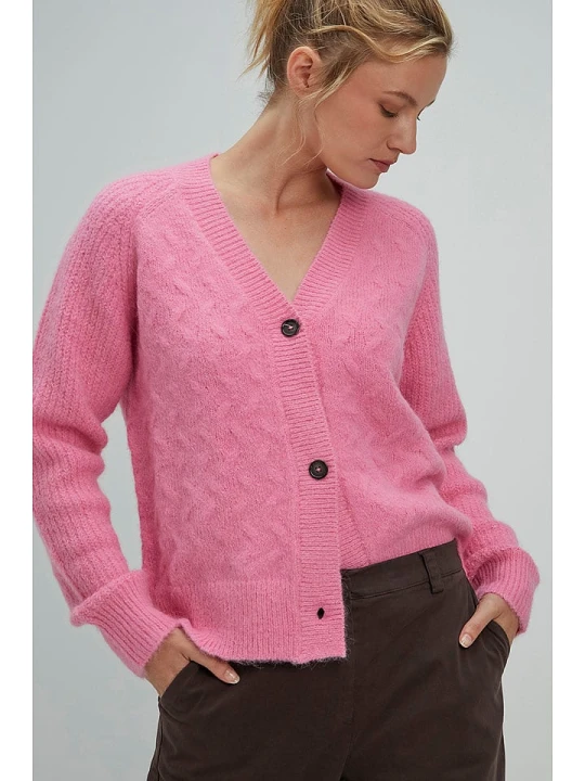 Zdjęcie produktu Josephine & Co Kardigan "Sylvie" w kolorze jasnoróżowym rozmiar: S