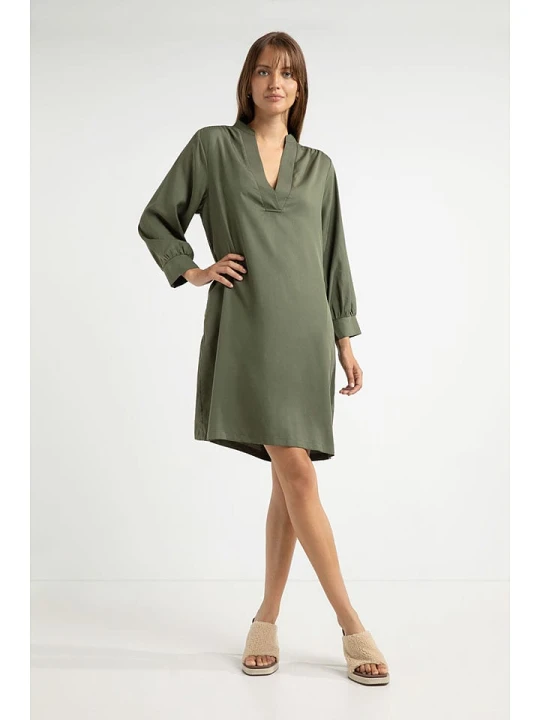 Zdjęcie produktu Josephine & Co Sukienka "Annabelle" w kolorze khaki rozmiar: 46