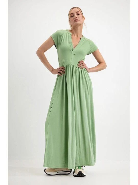 Zdjęcie produktu Josephine & Co Sukienka "Dagmar" w kolorze zielonym rozmiar: XL