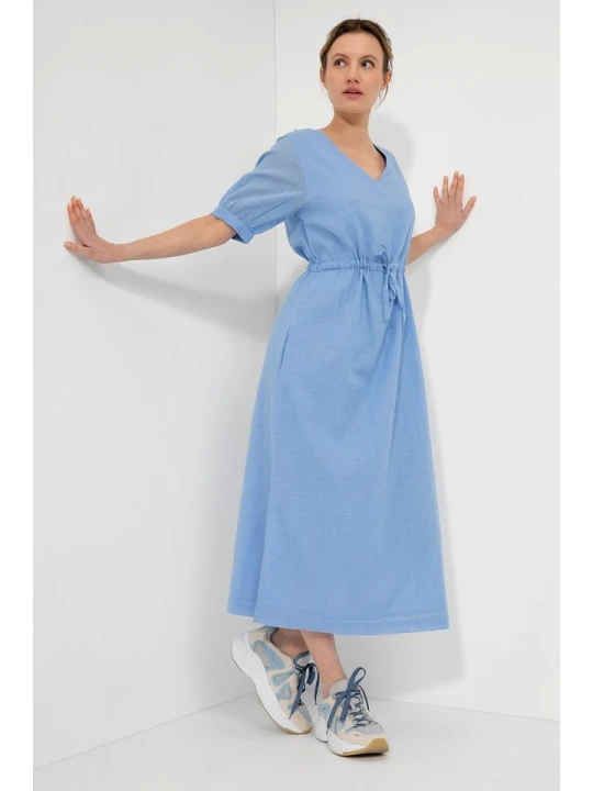 Zdjęcie produktu Josephine & Co Sukienka "Grazia" w kolorze niebieskim rozmiar: 36