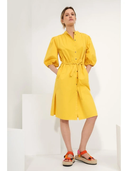 Zdjęcie produktu Josephine & Co Sukienka "Greta" w kolorze żółtym rozmiar: 34