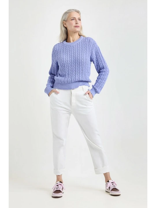 Zdjęcie produktu Josephine & Co Sweter "Jim" w kolorze fioletowym rozmiar: L
